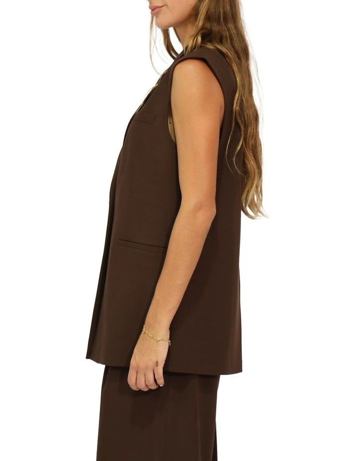 Make it Mine Vest in Chocolate image 3