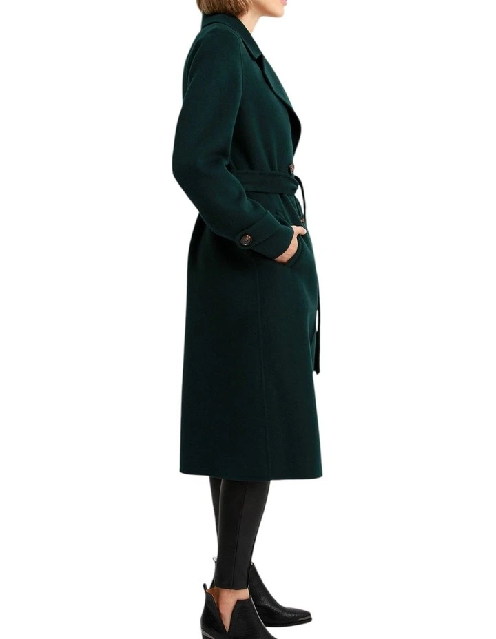 Front Runner Belted Coat in Dark Green image 2