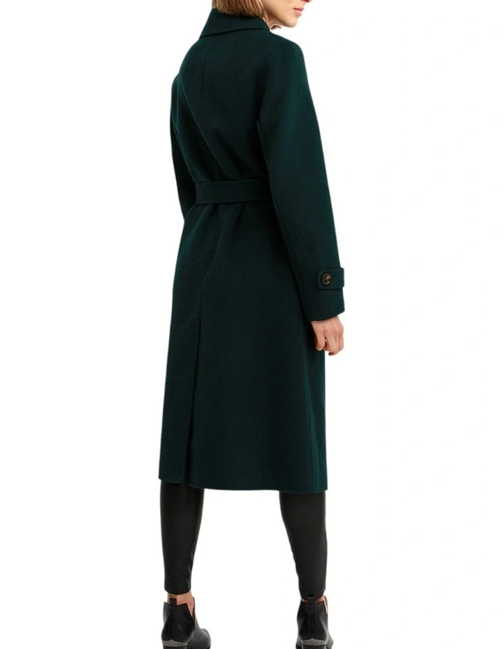 Front Runner Belted Coat in Dark Green image 3