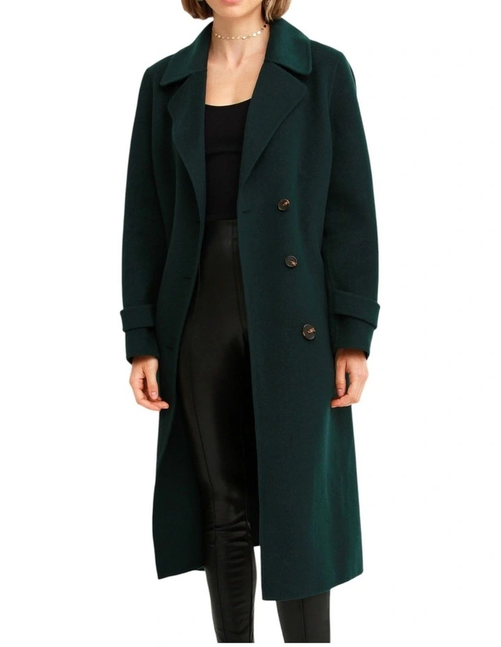 Front Runner Belted Coat in Dark Green image 4