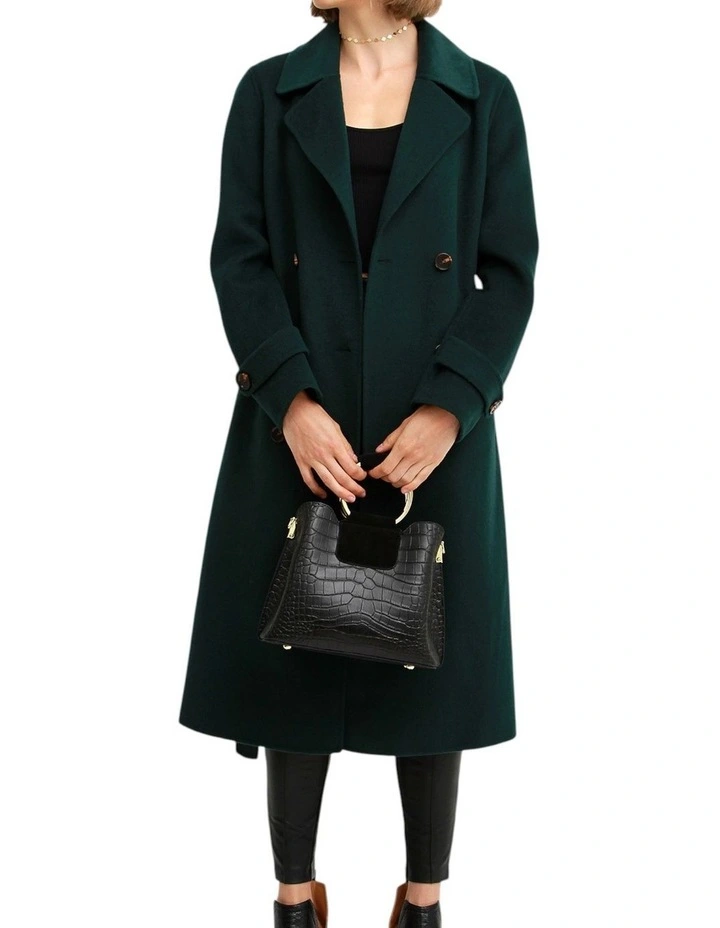 Front Runner Belted Coat in Dark Green image 5