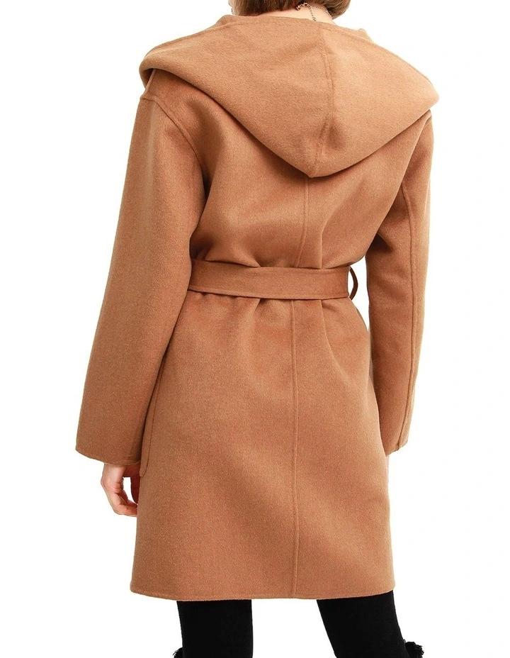 Sweet Escape Robe Coat in Camel image 2