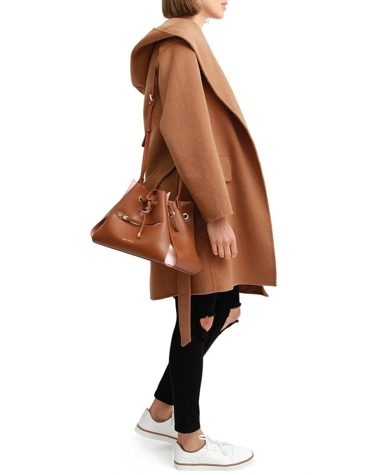 Sweet Escape Robe Coat in Camel image 3