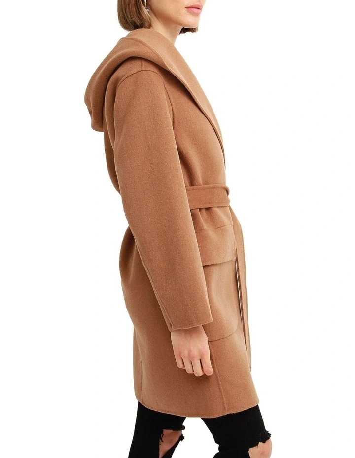 Sweet Escape Robe Coat in Camel image 6