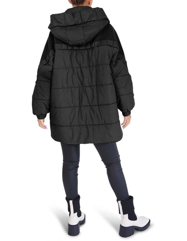 Say It Again Quilted Jacket in Black image 3