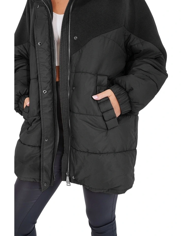 Say It Again Quilted Jacket in Black image 5