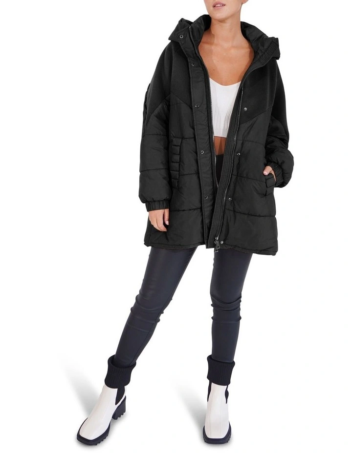 Say It Again Quilted Jacket in Black image 7