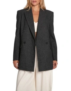 Big Brother Talk Blazer in Charcoal