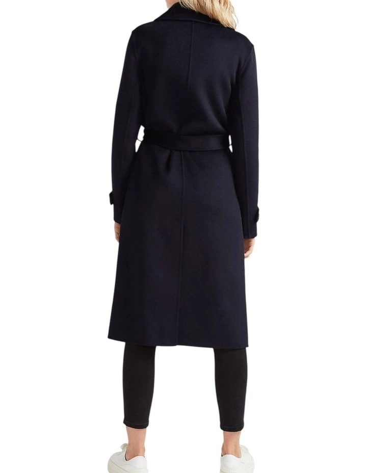 Front Runner Belted Coat in Navy image 3