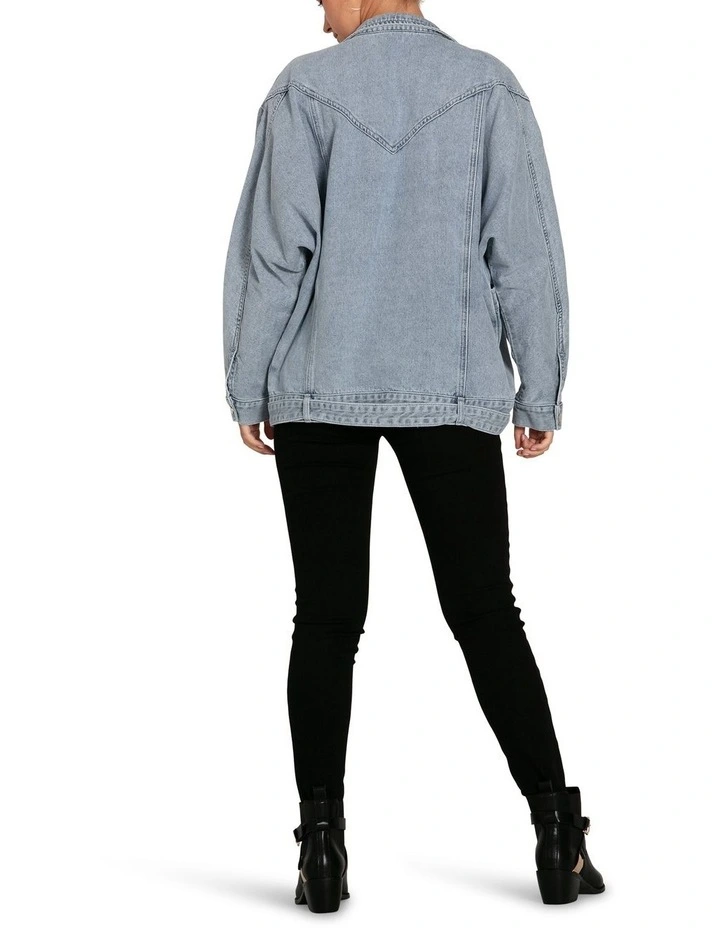 All About You Denim Jacket in Stonewash image 2