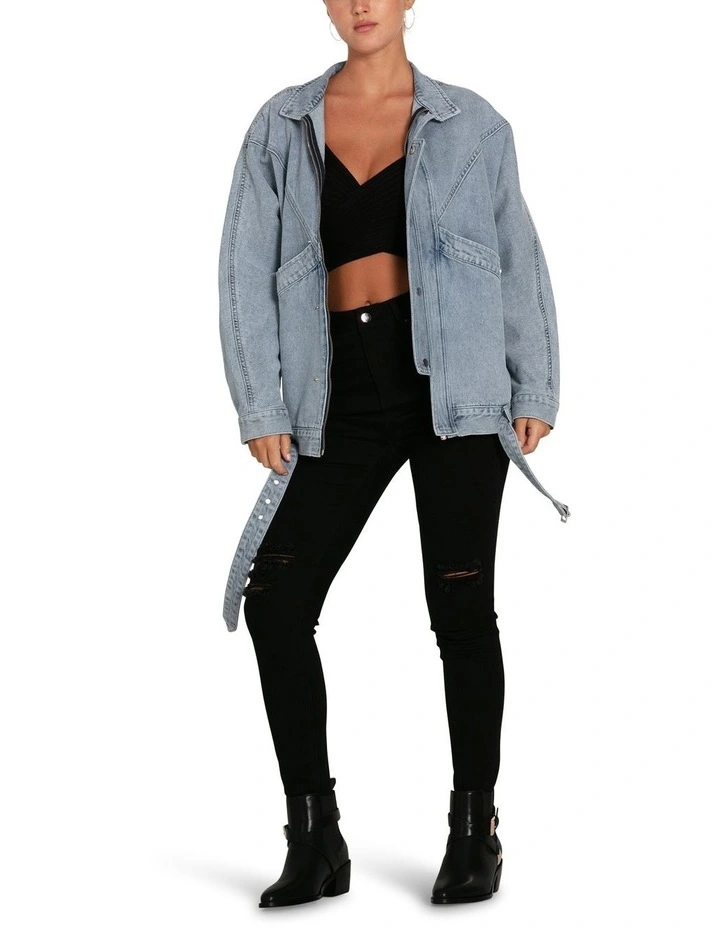 All About You Denim Jacket in Stonewash image 4
