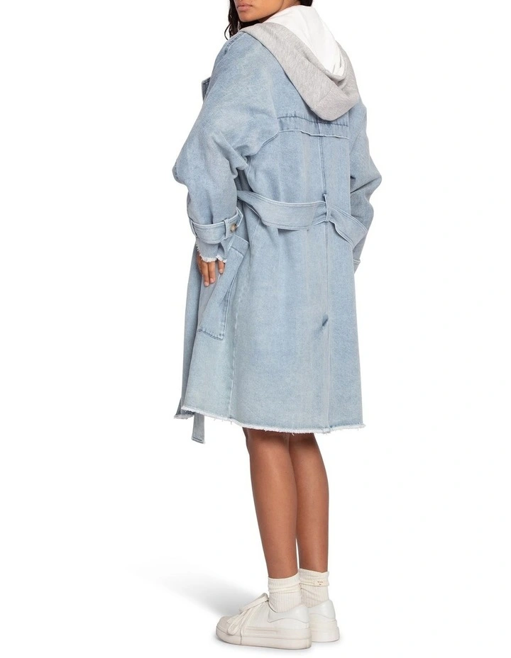Fresh Boyfriend Jacket in Stonewash image 4