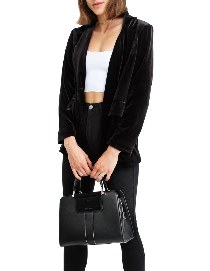 Eternity Velvet Blazer in Black image 5