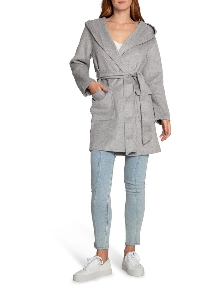 Sweet Escape Robe Coat in Grey Marle image 2