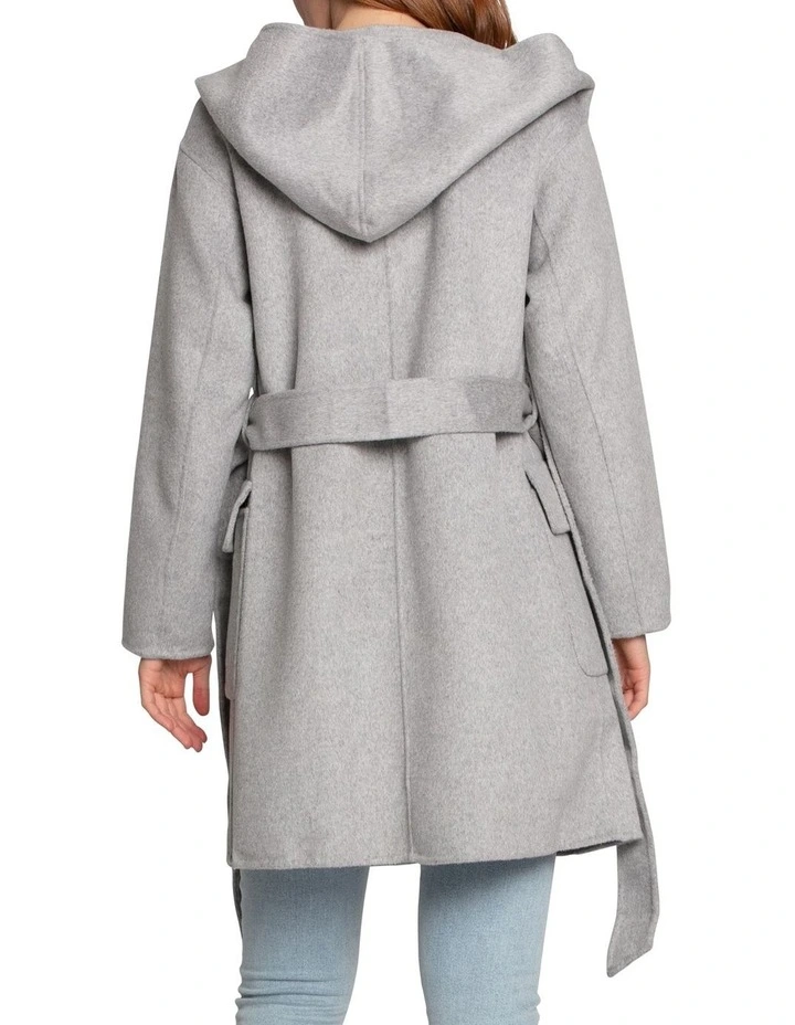 Sweet Escape Robe Coat in Grey Marle image 4