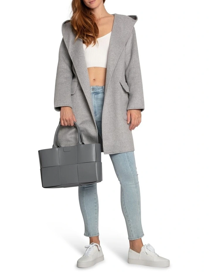 Sweet Escape Robe Coat in Grey Marle image 6