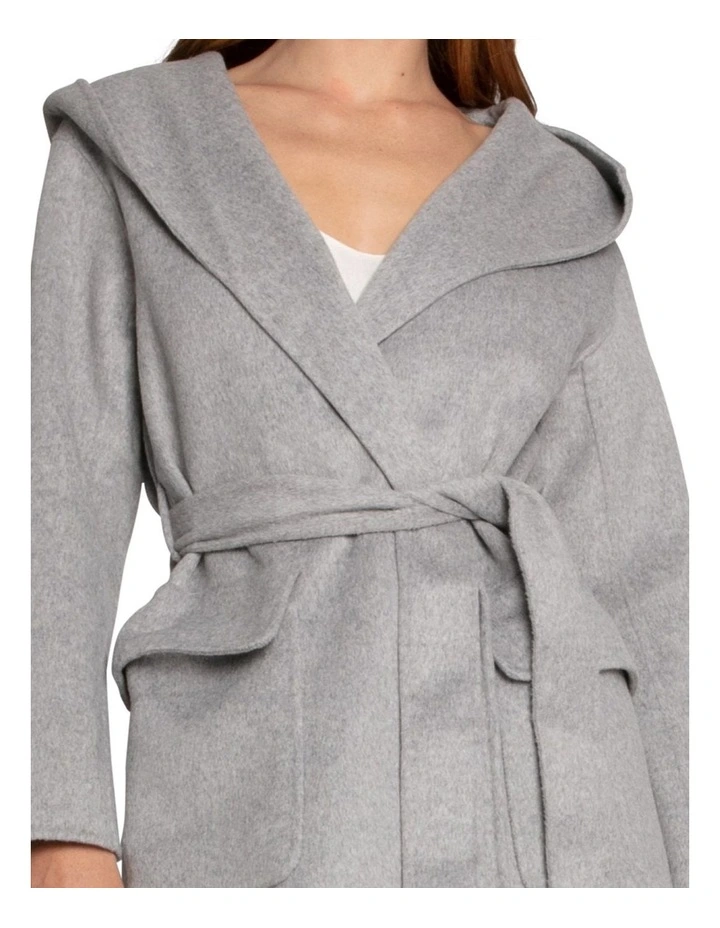 Sweet Escape Robe Coat in Grey Marle image 7