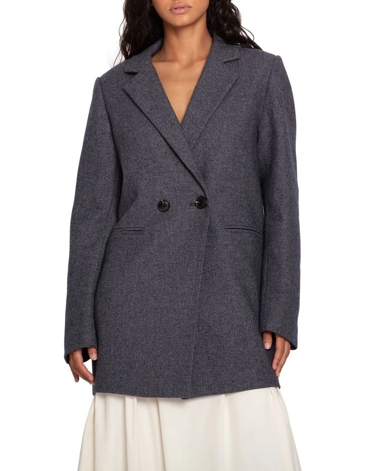 Kensington Oversized Coat in Black image 1