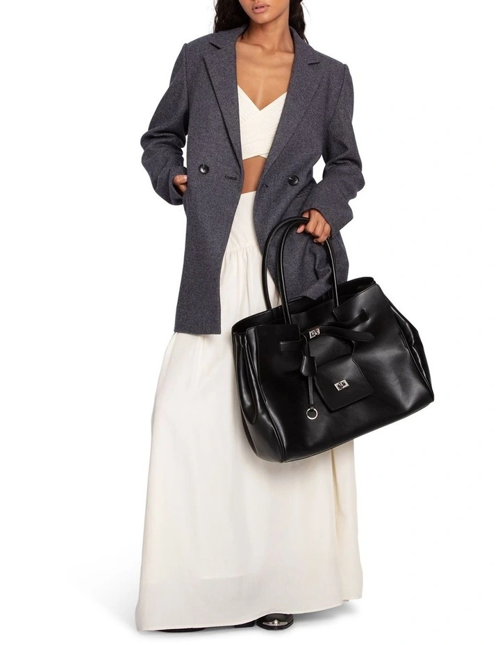 Kensington Oversized Coat in Black image 6