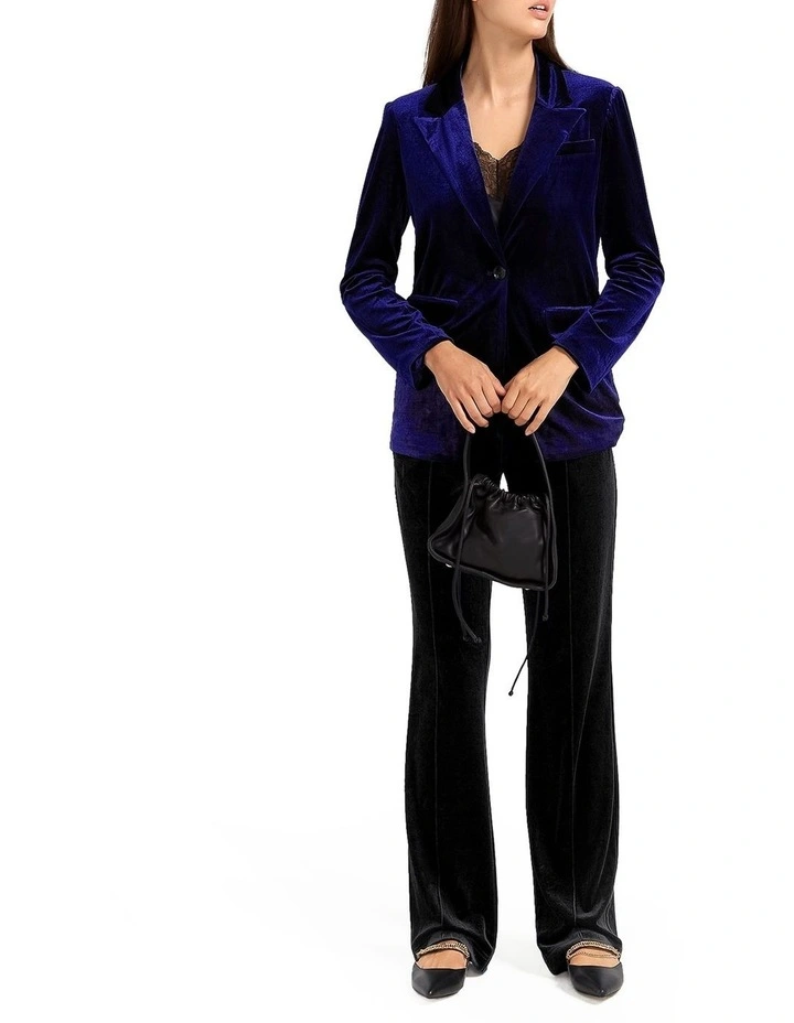Eternity Velvet Blazer in Royal Blue image 5