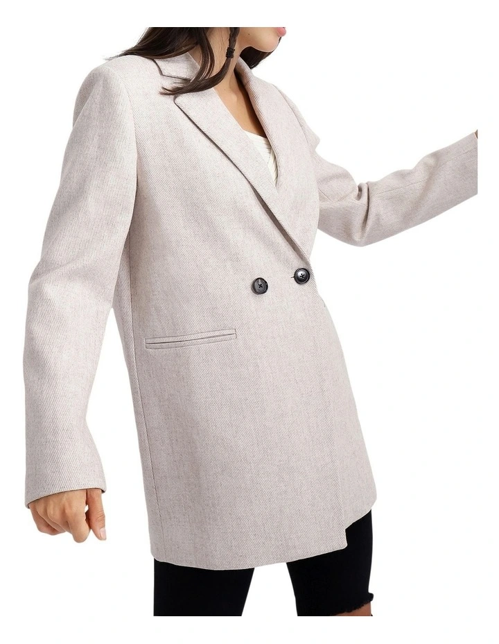 Kensington Oversized Coat in Natural image 3