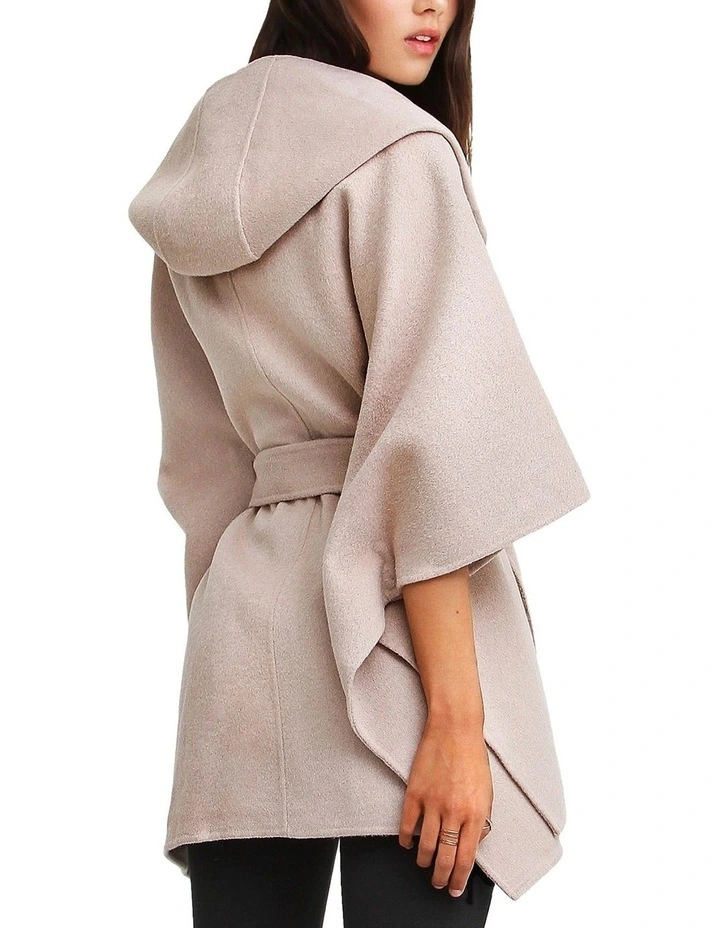 Jackson Landing Wool Blend Cape Coat in Sand image 2