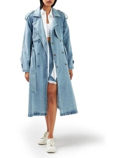 Wild Skies Denim Trench