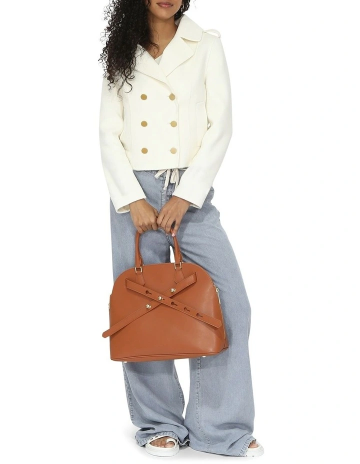Back in Time Military Peacoat in Cream image 5