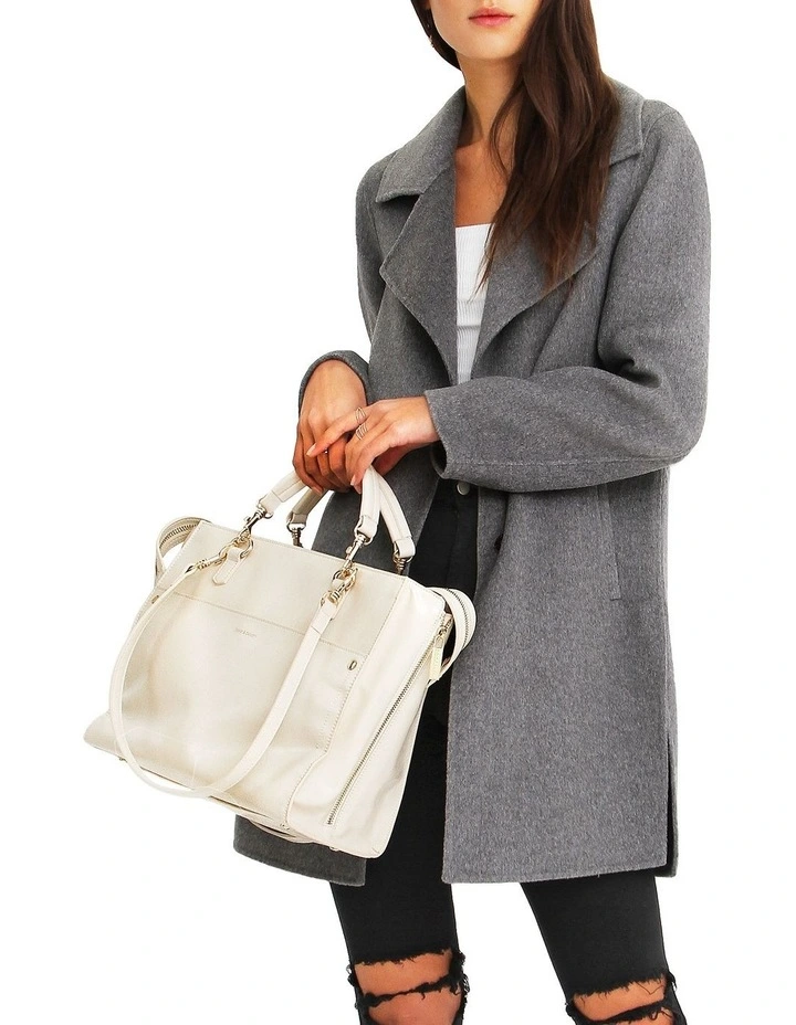 Ex-Boyfriend Wool Blend Oversized Jacket in Dark Grey image 2