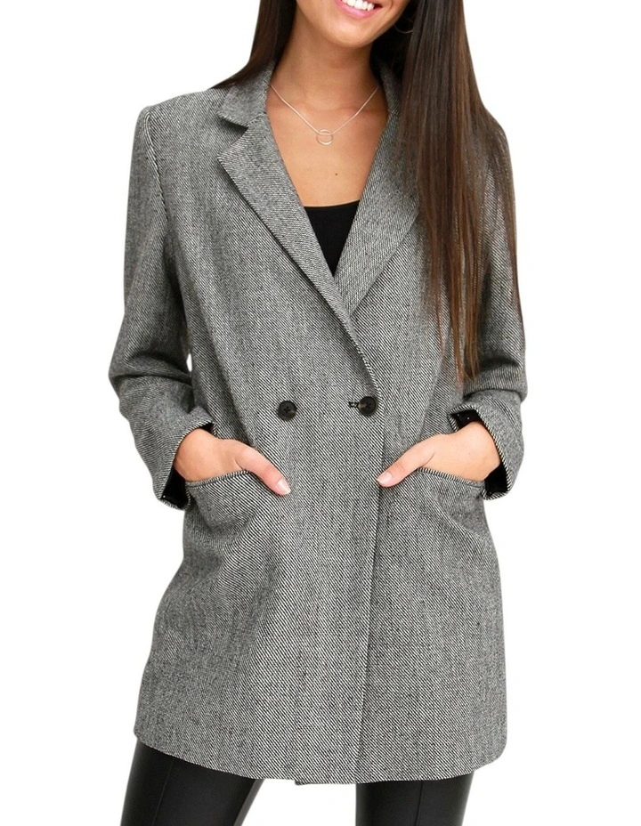Kensington Oversized Coat in Grey image 1