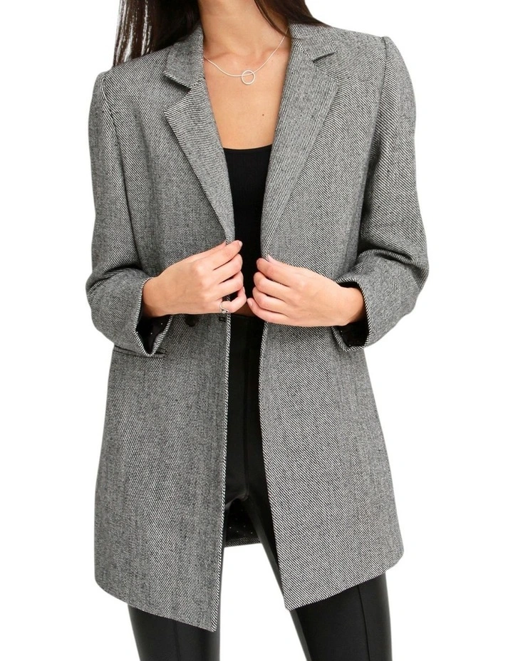 Kensington Oversized Coat in Grey image 2
