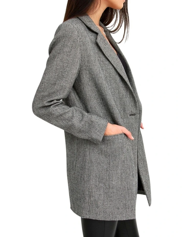 Kensington Oversized Coat in Grey image 3