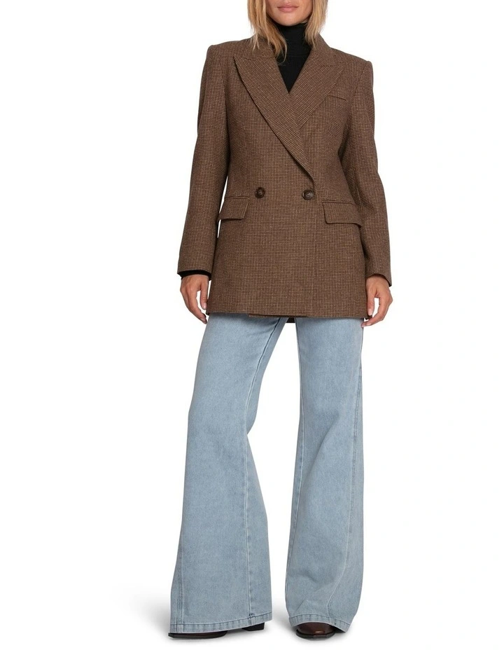 Big Brother Talk Blazer in Brown image 2