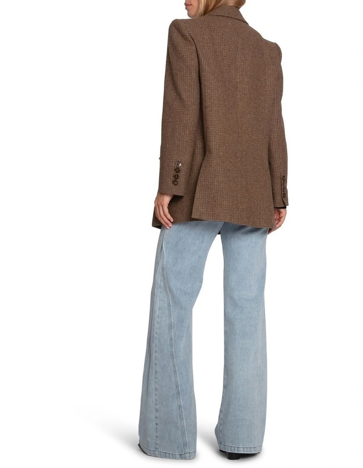 Big Brother Talk Blazer in Brown image 4