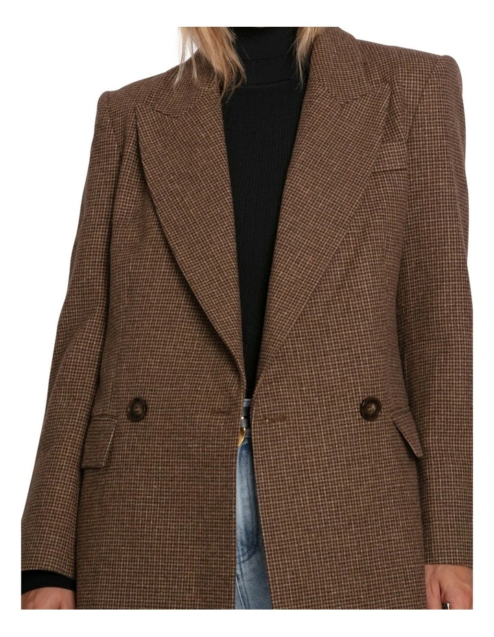 Big Brother Talk Blazer in Brown image 5