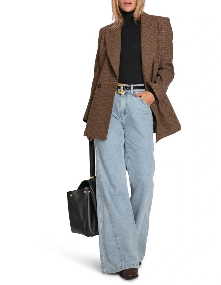Big Brother Talk Blazer in Brown image 6