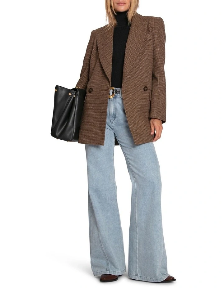 Big Brother Talk Blazer in Brown image 7