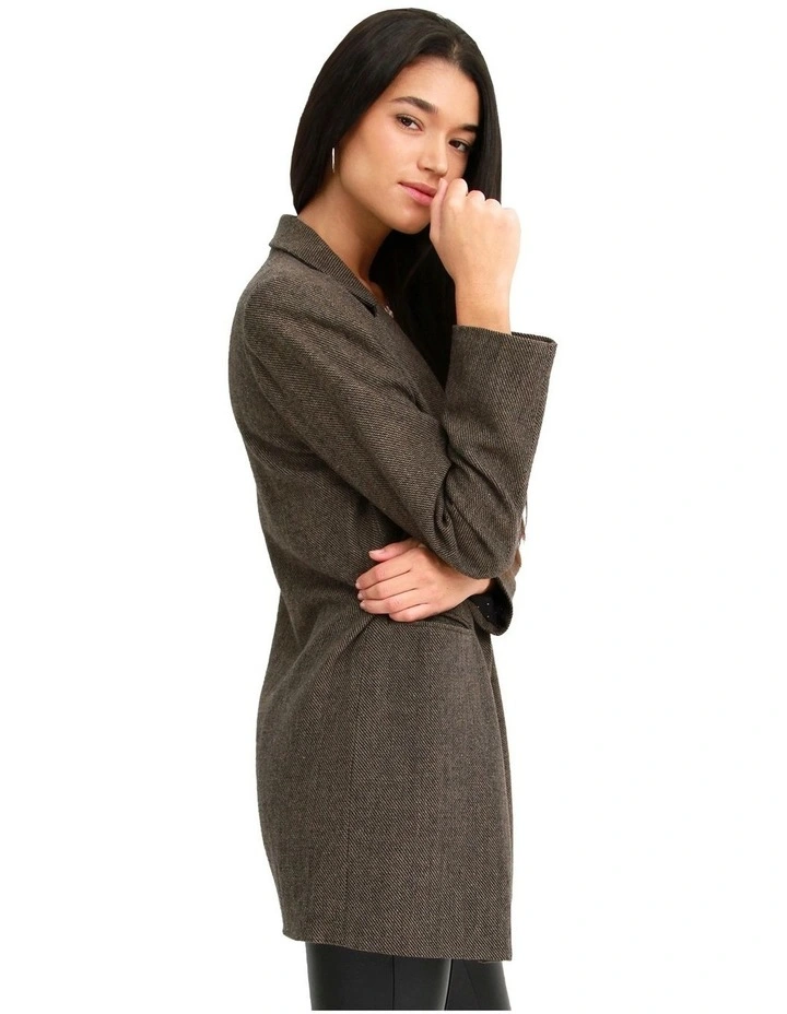 Kensington Oversized Coat in Brown image 3