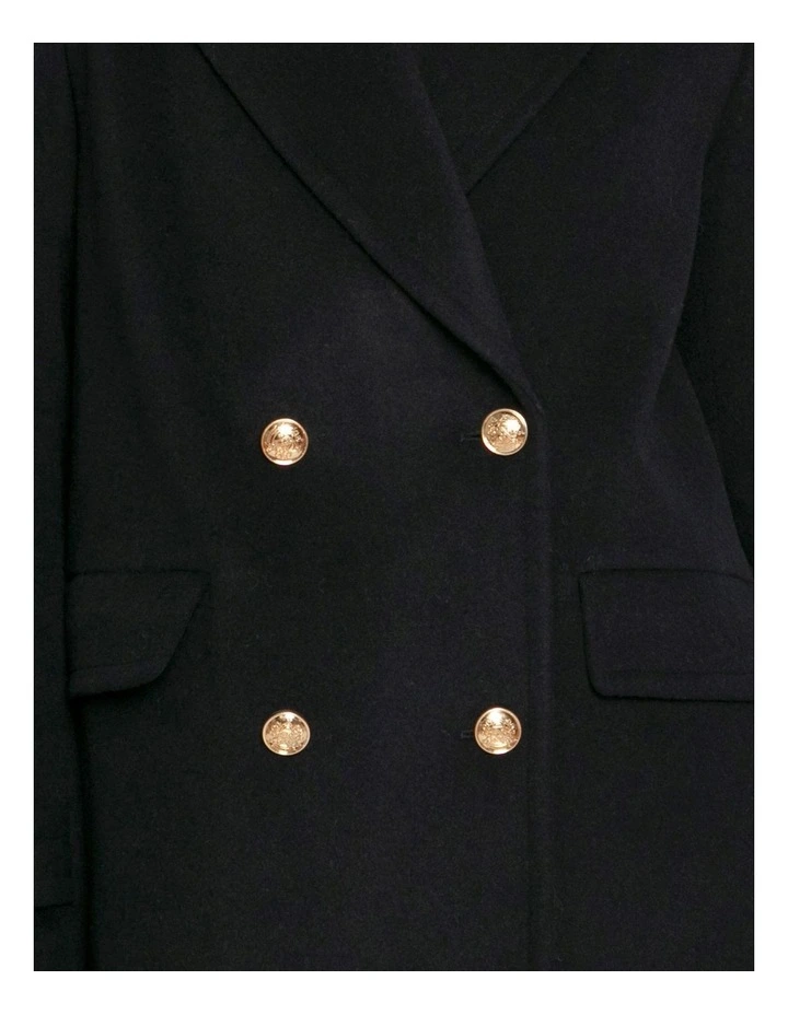 Harbour Military Wool Blend Pea Coat in Navy image 6