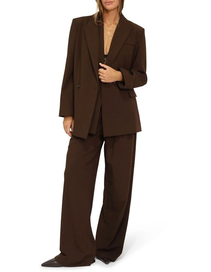 Over and Out Blazer in Chocolate image 2
