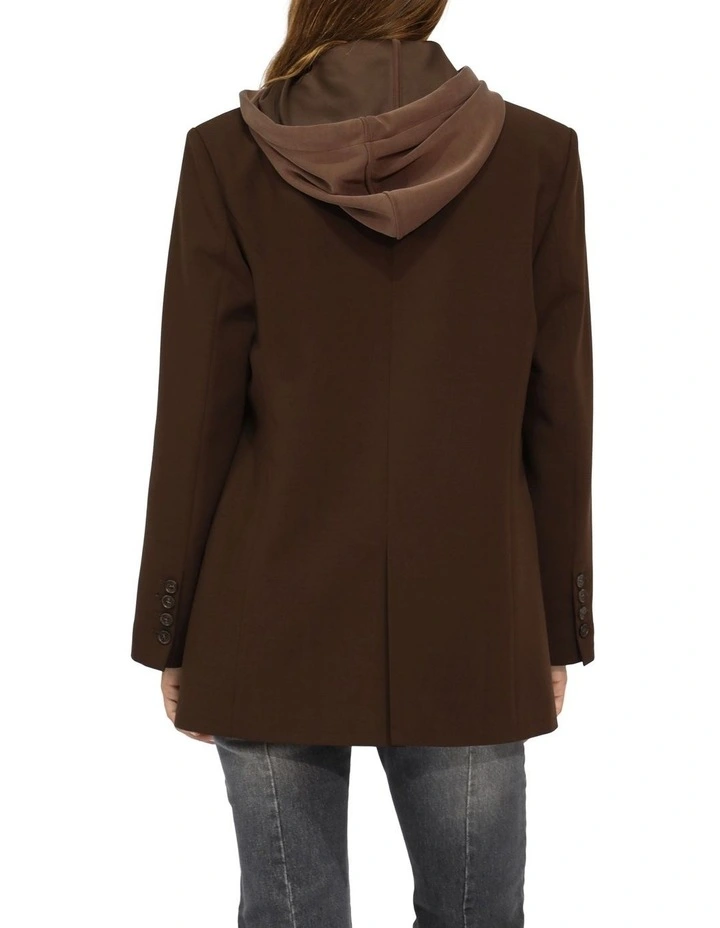 Over and Out Blazer in Chocolate image 4