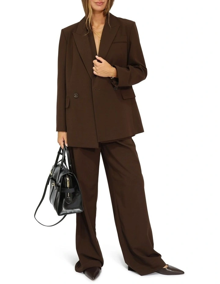 Over and Out Blazer in Chocolate image 5