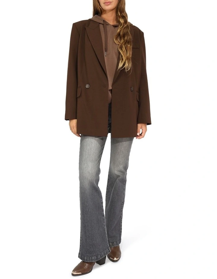 Over and Out Blazer in Chocolate image 7