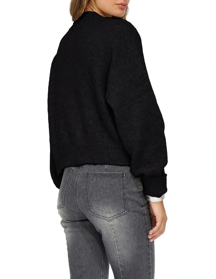 Soft Haven Cardigan in Black image 3