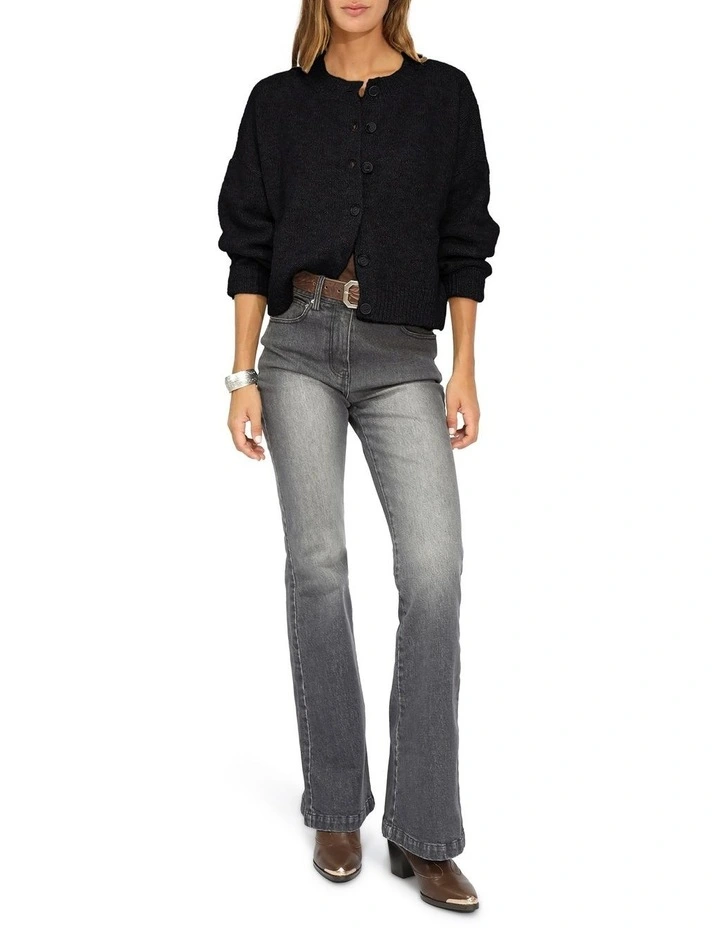 Soft Haven Cardigan in Black image 4