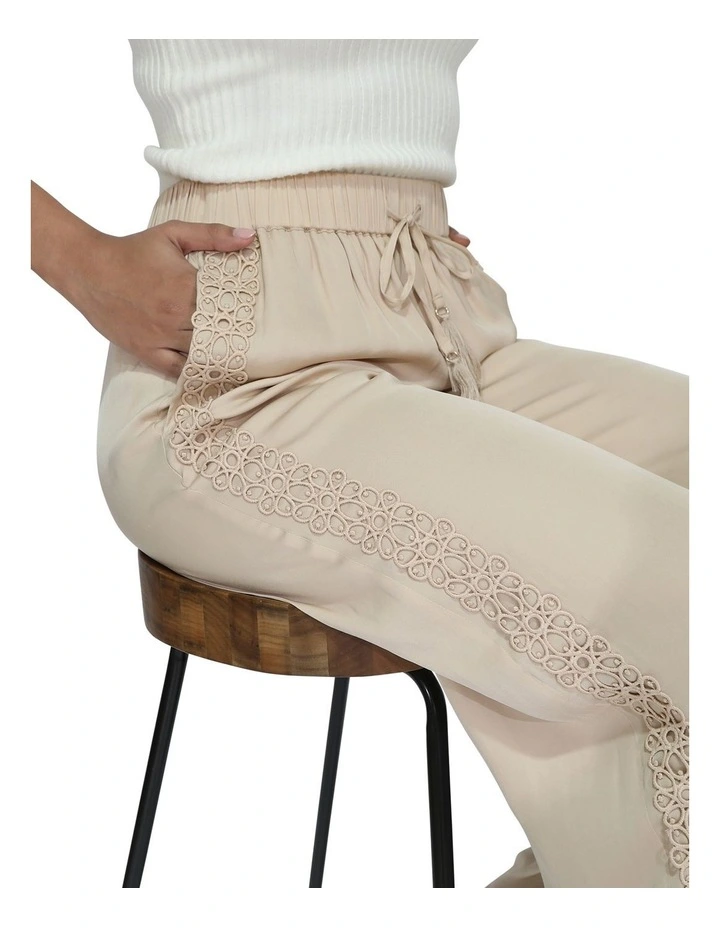 Everywhere All At Once Wide Leg Pant in Latte image 4