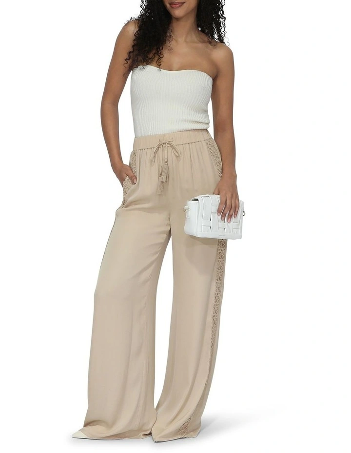 Everywhere All At Once Wide Leg Pant in Latte image 5