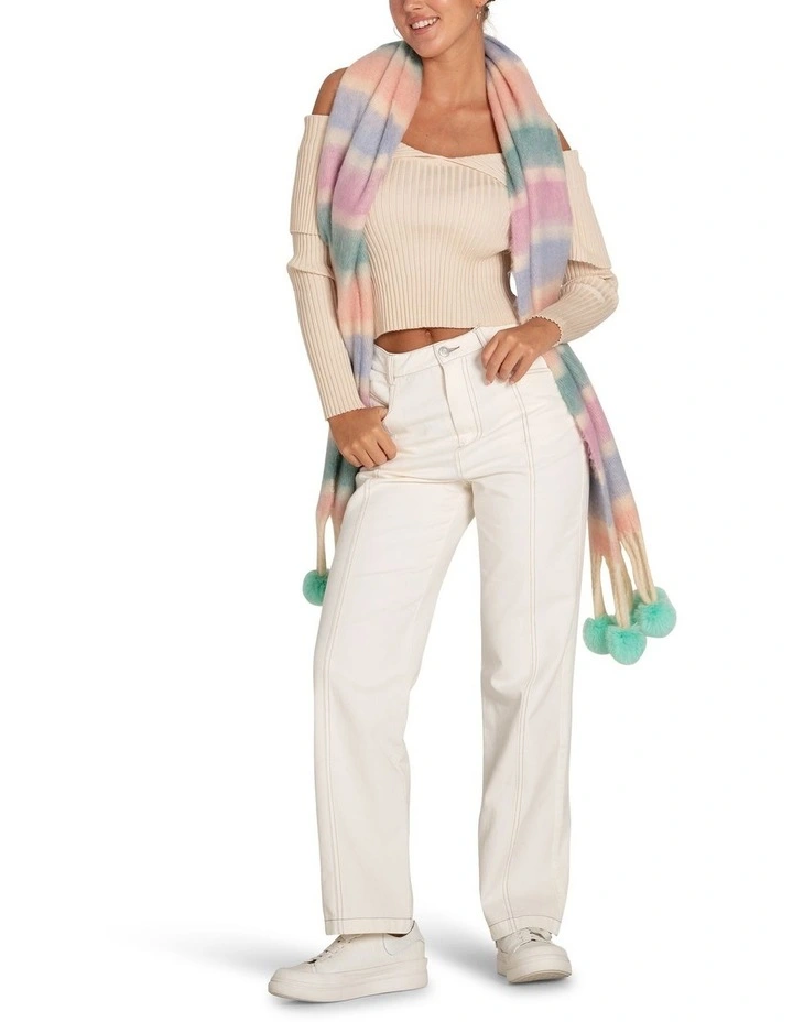 More Than Words Collared Knit Top in Cream image 5