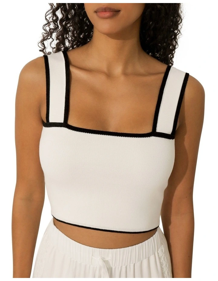 Forevermore Knitted Top in White image 5