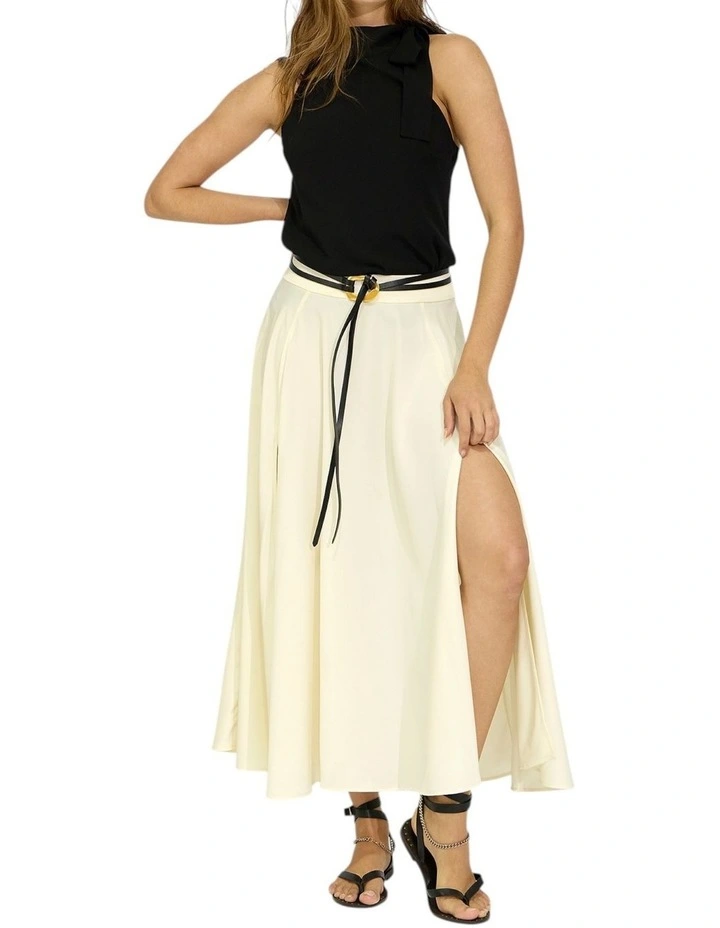 Move with Me Maxi Skirt in Pearl image 1